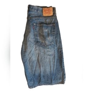 Levis 569 loose fit blue jean denim shorts 36